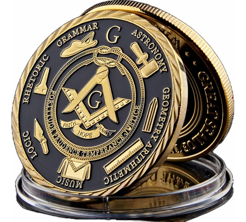 Moneda Masonica Conmemorativa Esoterica Logia Masonica