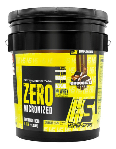 Hs Supplements Hiper Sport Proteína Zero 6 Kg Chocolate