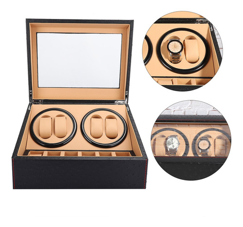 Reloj Winder Box 4+6 Con Almacenamiento Automático De Pantal