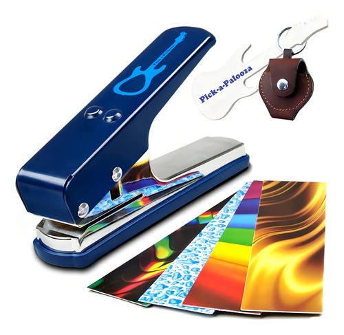 Pick Punch/Chaveiro de guitarra DIY Pick-a-Palooza Blue