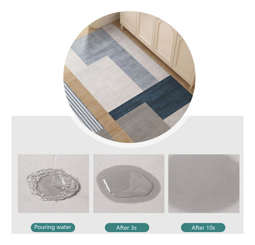 Suelo De Baño Lavable, Antideslizante, Con Respaldo De Goma