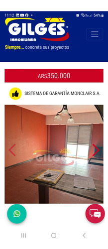 Departamento De Dos Amplios Ambientes Contrafrente