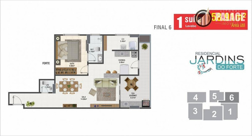 Apartamento Com 2 Dormitórios À Venda, 80 M² Por R$ 500.100,55 - Canto Do Forte - Praia Grande/sp - Ap2707