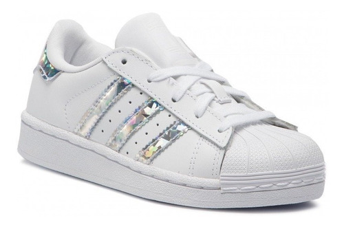 Tenis adidas Supertar  Concha  Blanco/plata F33889