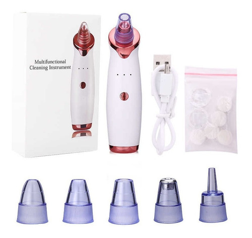 Imagen 4 de 5 de Vaporera Facial/cepillo/extractor Kit Skin Care 5 En 1