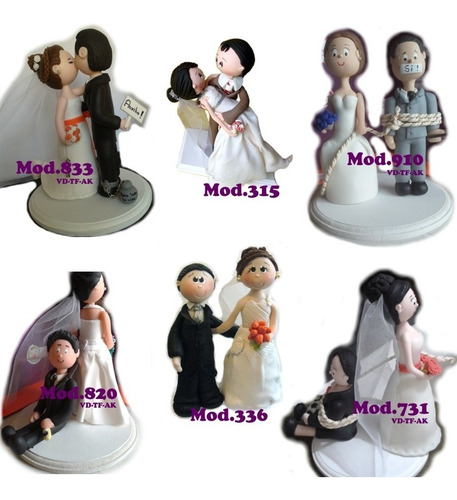 Cake Toppers Novios Personalizados Boda Figuras Para Pastel