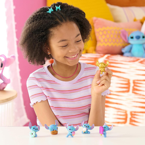 Disney Feed Me Stitch - Juego De Figuras Colecconaciones De