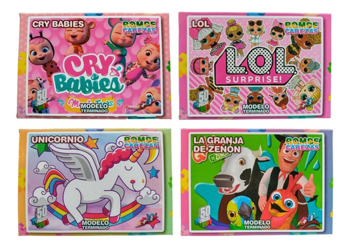 4 Rompecabezas X 50 Piezas Motivos Nenas Puzzle