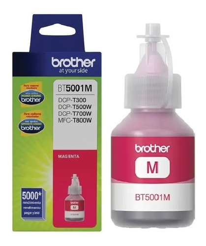 Imagen 2 de 7 de Botella De Tinta Original Brother Bt-5001m Magenta 48ml