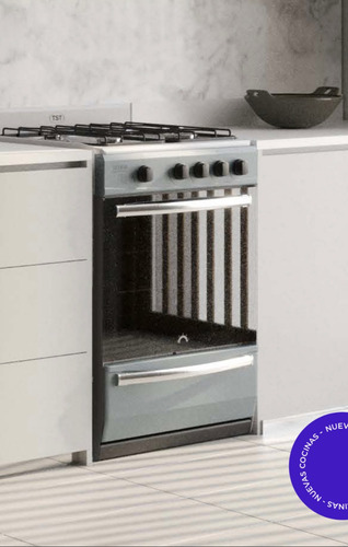 Imagen 2 de 4 de Cocina Tst 57.6 Cm Gris Acero Multigas Parrilla Envios