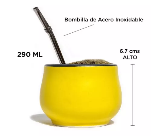 Pack Mate Argentino Bombilla Te Tisanas, Yerba Mate + Regalo