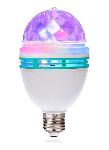 Bombilla Led Colores Giratorio Cristal Disco Dj Rondon