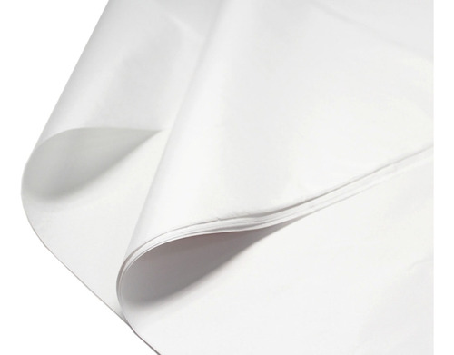 Papel De Seda Blanco 37x33 Cm Pack X 100 Unidades