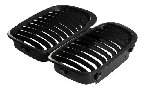 Imagen 5 de 6 de 2 Parrillas Delanteras Negras Mate Para Bmw E46 3 Series 4 P