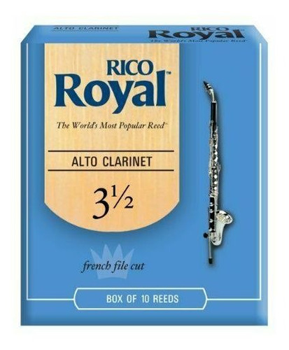 Set De 10 Cañas Para Clarinete Alto Dureza 3.5 Rico Royal