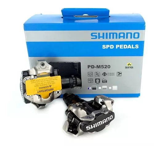 Pedales Shimano Pd-m520 Mountain Bike Automático Con Calas
