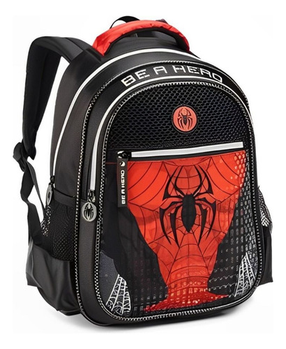 Mochila Costas Spider Creche Pré Escola Meninos