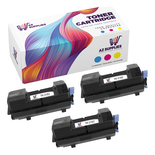 3x Toner Compatível Cp Tk-3182 M3655 P3155 P3055