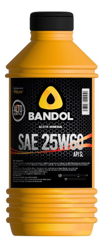 Aceite Mineral Para Motor 25w60 Bandol (946 Ml)