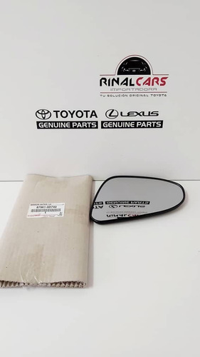 Luna Espejo Retrovisor Izquierdo Yaris 2013 2014 2015 2016 