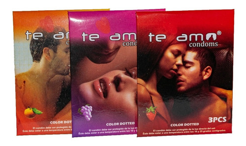 Caja Preservativos Condones Te Amo, 72 Unidades