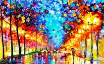 Comprar Cuadros Paisajes- Modernos Afremov 70 X 100