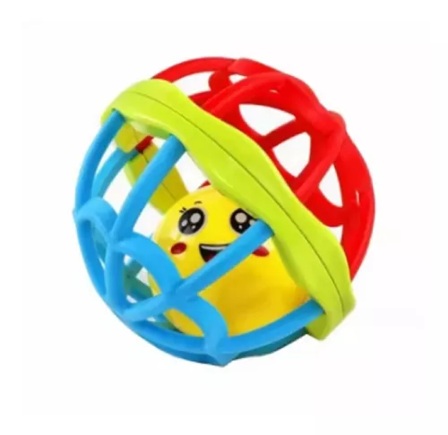 Pião Brinquedo Gira Ball Com 2 Bolinhas Chocalho Interativo