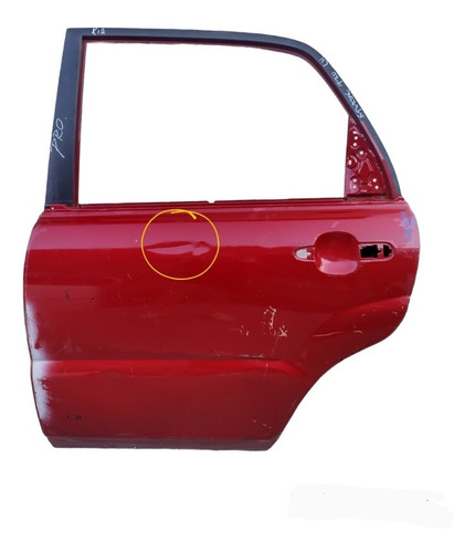 Puerta Trasera Izquierda Kia Sportage 2006-2010 Con Detalle 