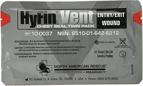 Sello Pecho Vent De América Del Norte Rescate Hyfin, 2 Count