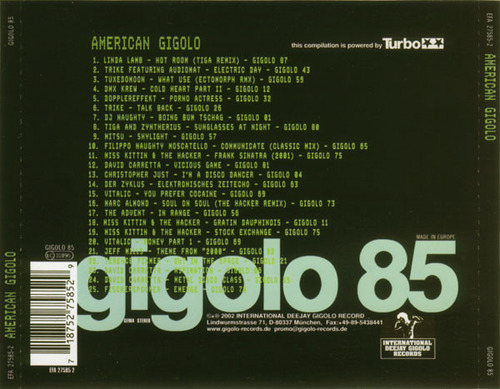 Cd American Gigolo (tiga) Estándar