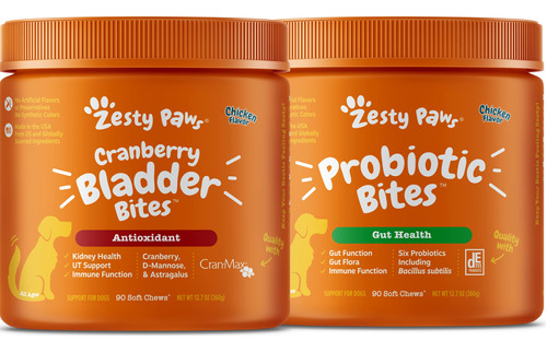 Suplementos De Mascotas Arándano Bladder Bites Y Probioticos