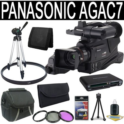 Panasonic Ag-ac7 Avccam Handheld Camcorder + 49 Mm Filtrouv