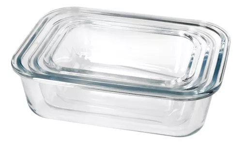 Impresionante. Tupper de vidrio 720ml, con cierre hermético, apto para  microondas, freezer y lavavajillas