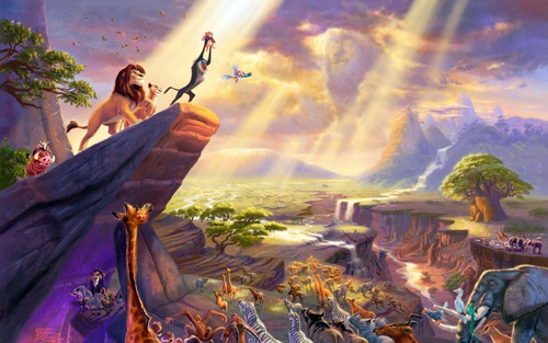 Papel Parede Adesivo Infantil Rei Leão Disney 2,35x3,25 Mts