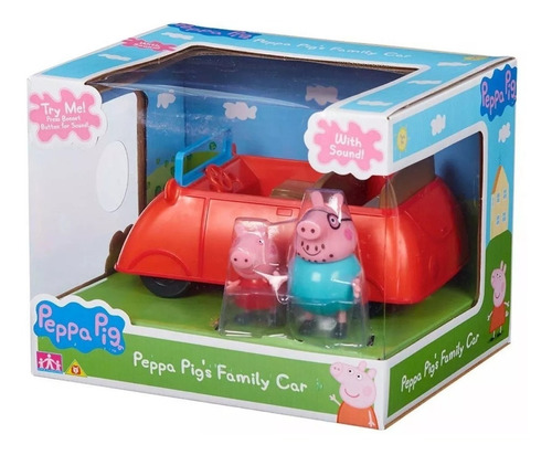 Auto Familiar Con Peppa Pig Y Papá Pig Con Sonido Mundomania