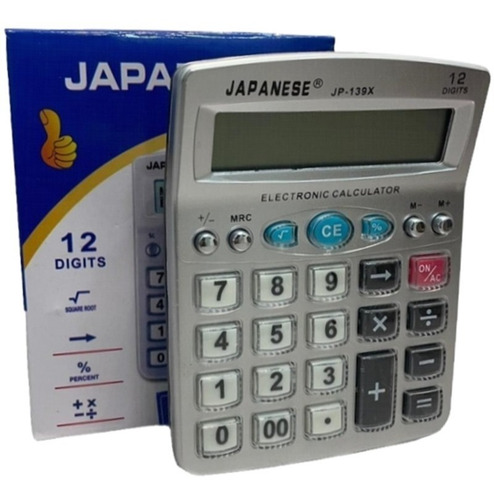 Calculadora Comercial Oficina 12 Digitos A Pilas Japanese