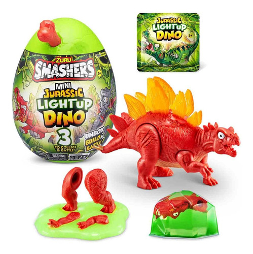 Zuru Smashers Mini Jurassic Light Up Dino Huevo Sorpresa 