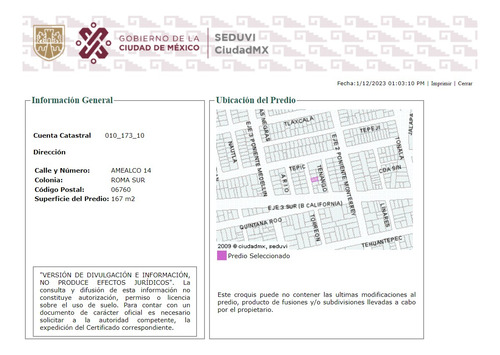Casa En Colonia Roma Sur Calle Amealco #·14 Colonia Roma Sur Cuauhtémoc. Entre Tepic Y Baja California. Cerca Av. Monterrey, Medellín, Colonia Condesa, Uso 3 Niveles, Cus 400m2, 3 Viviendas. Fl19-za