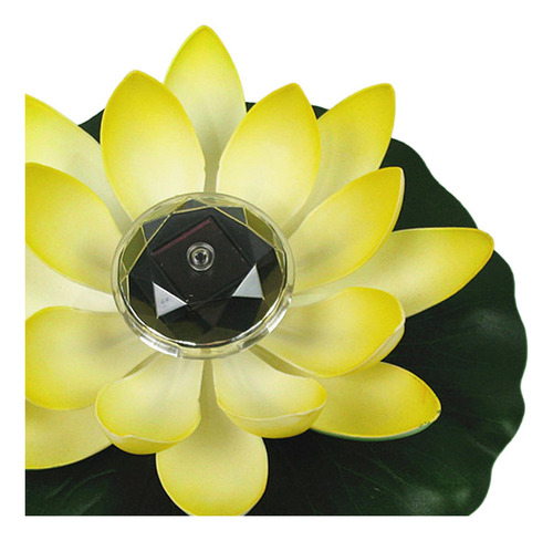 Lámpara Led Flotante De Loto, Luz Solar Led Flotante De