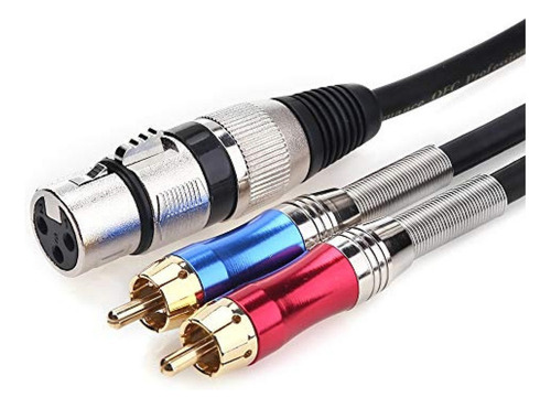 Cable Rca Tisino Xlr A Rca Y-cable, Xlr Hembra A Dual Rca Ad