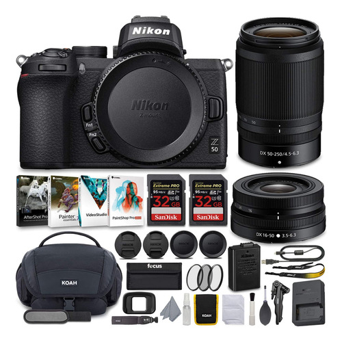 Nikon Z 50 Dx-format Mirrorless Camera Bundle Con Nostrand