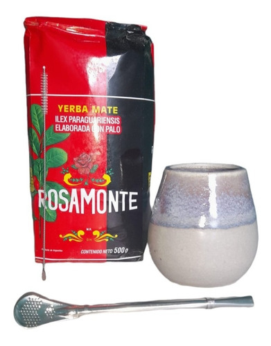 Imagen 3 de 3 de Kit De Mate Argentino Mate- Bombilla - Yerba Mate
