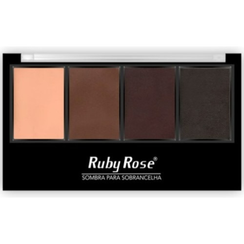 Trio De Sombras Sobrancelha C/ Primer Ruby Rose Hb9354