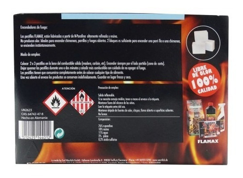 Imagen 3 de 6 de Caja 32 Pastillas Iniciador De Fuego Para Quincho Parrilla