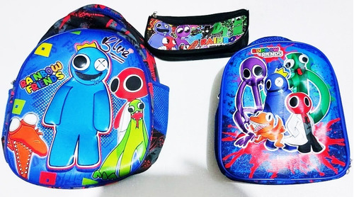 Mochila Rainbow Friends Set Completo A4