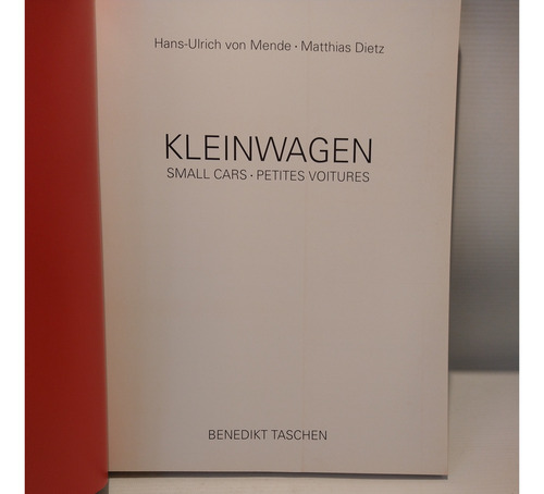Kleinwagen Small Cars Von Mende Dietz Taschen (Usado)