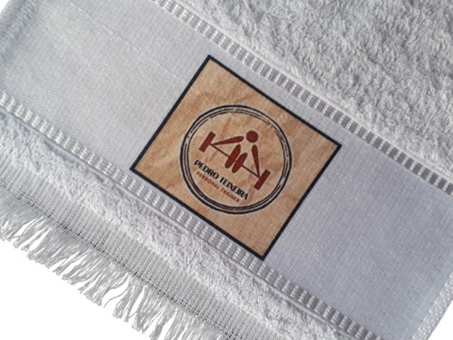 Kit Com 250 Toalhinhas Personalizadas Com Sua Logo Embaladas