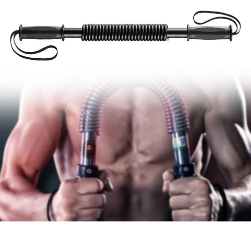 Power Bar Spring Exerciser Expande O Peito Para 56,8 Cm