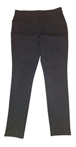 Andrew Marc Womens Ponte Stretch Pant  Navy Twill, 8 