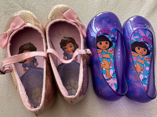 Zapatos Nena T25 Princesa Sofia Y Dora La Exploradora